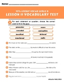 95% Vocab Surge B Test Lesson 11