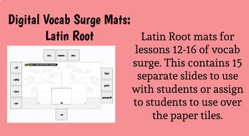 Preview of 95% Vocab Surge Book A: Latin Roots