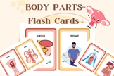 96 Body Parts Photo Flash Cards