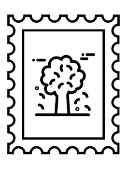 stamp coloring pages