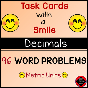 Preview of 96 Word Problems on Decimals | Metric Units