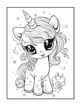 Rainbow Unicorn Coloring Book For Girls: The Really Cute & Best