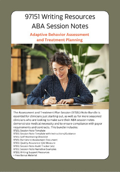 Preview of 97151 ABA Session Note Writing Resources (BUNDLE)