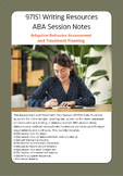 97151 ABA Session Note Writing Resources (BUNDLE)