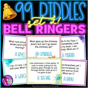 Preview of 99 Riddles / Brain Teasers 2 Morning Meeting / Bell Ringers