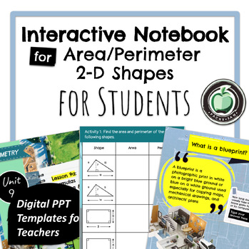 Preview of 9a Area and Perimeter Interactive Notes & Activities | Google Slides