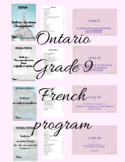 9ième année - bundle - Complete Grade 9 core FrenchProgram