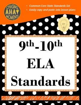 Preview of 9th-10th Grade ELA Standards