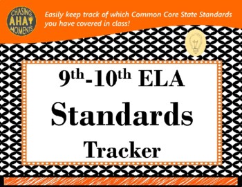 Preview of 9th-10th Grade ELA Standards Tracker