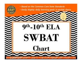 Preview of 9th-10th Grade SWBAT Chart