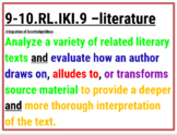 9th-10th grades TN ELA standards, PPT, Color coded