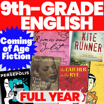 Preview of 9th-Grade English ELA Curriculum | Coming-of-Age Literature | Full Year Editable