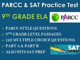 9th Grade English ELA PARCC Practice & SAT Prep Test