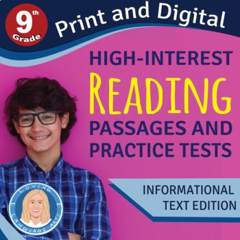 Preview of 9th Grade Reading Passages & ELA Practice Tests | Informational Text Edition