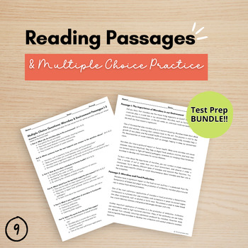 Preview of 9th Grade Informational Reading Comprehension & Multiple Choice Practice