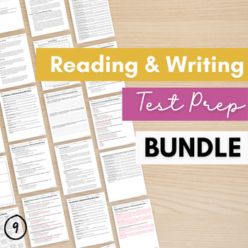 Preview of 9th Grade Informational Reading & Writing Practice with Passages Bundle