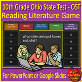 10th Grade OST Reading Literature Game Ohio State Test Eng