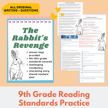 Preview of 9th Grade Reading Standards Practice - Short Story - The Rabbit's Revenge