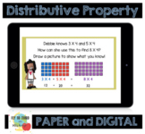 Distributive Property Powerpoint and Worksheet- Grade 3