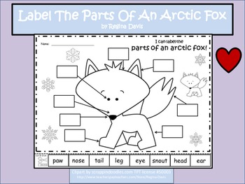 A+ Arctic Fox: Label The Parts Of The Arctic Fox by Regina Davis