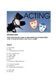 A/B Blank Scenes for Acting in Drama/Theatre class