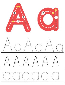 A,B,C Letter Tracing (FREE!) by Finish Line Fun | TPT