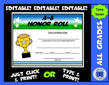 Free Honor Roll Certificate Template Microsoft Word from ecdn.teacherspayteachers.com