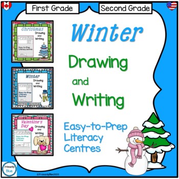 Preview of A BUNDLE of Directed Drawing and Writing Activities for WINTER
