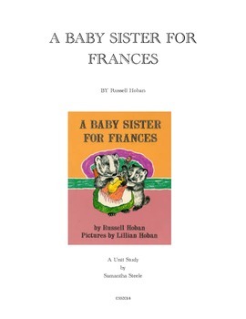 Preview of A Baby Sister for Frances by Russell Hoban/CCSS Aligned Guided Reading Activity