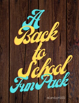 Preview of A Back to School Fun Pack