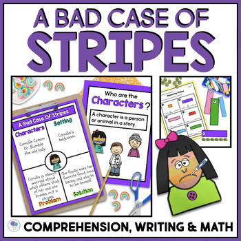 Preview of A Bad Case Of The Stripes Activities Peer Pressure | Sub Plans 1st Grade