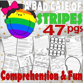 Preview of A Bad Case of Stripes Back to School Read Aloud Book Companion Comprehension
