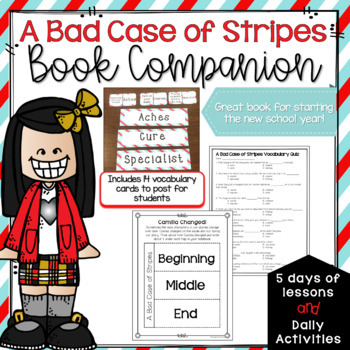 Preview of A Bad Case of Stripes Comprehension Questions and Activities