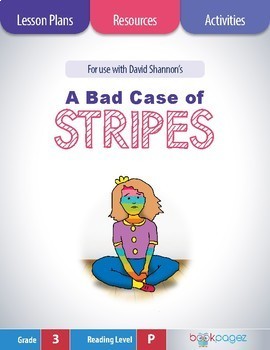 Preview of A Bad Case of Stripes Comprehension, Word Work, and Vocabulary Lesson Plans