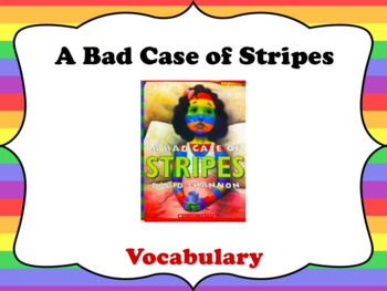 A Bad Case of Stripes - Vocabulary - Synonyms Educational