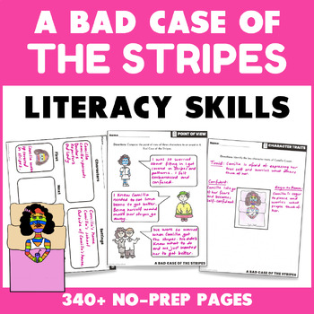 Preview of A Bad Case of the Stripes Activities - David Shannon Read Aloud Book Companion