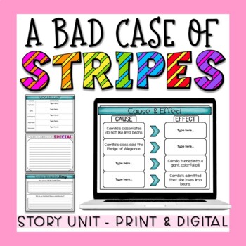Reading Confetti: A Bad Case of the Stripes Craft: Virtual Book
