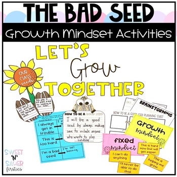 Preview of The Bad Seed New Years Growth Mindset Activity