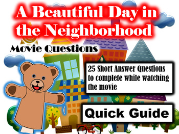 Preview of A Beautiful Day in the Neighborhood (2019) - 25 Movie Questions (Quick Guide)