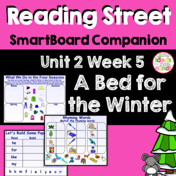 Preview of A Bed for the Winter SmartBoard Companion Kindergarten