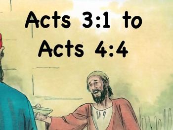 Preview of A Beggar is Healed mp4 Read-Along Bible Story from Acts