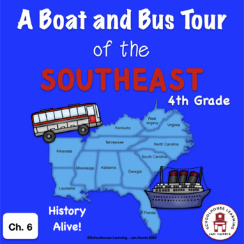 Preview of A Boat and Bus Tour of the Southeast Ch. 6 Task Cards - History Alive!