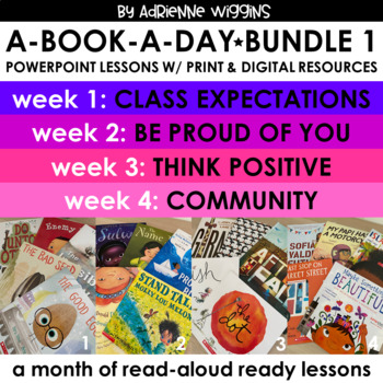 Preview of A-Book-A-Day - BUNDLE 1 - Distance Learning