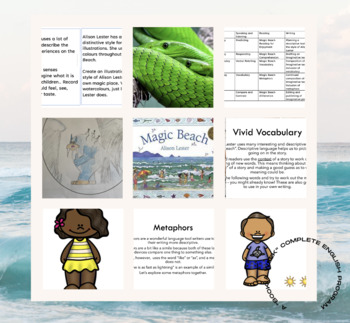 Preview of A Book A Week MEGA BUNDLE - Magic Beach Alison Lester - Complete English Program