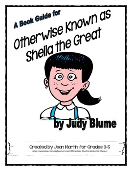 Preview of Otherwise Known as Sheila the Great by Judy Blume: A PDF and Easel Book Guide