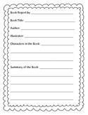 A Book Report Template for Young Readers