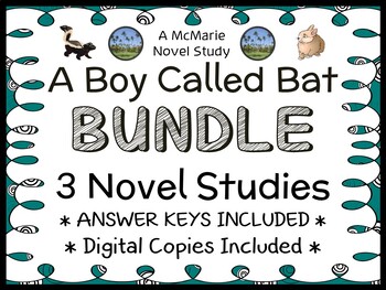 Preview of A Boy Called Bat BUNDLE (Elana K. Arnold) 3 Novel Studies  (104 pages)