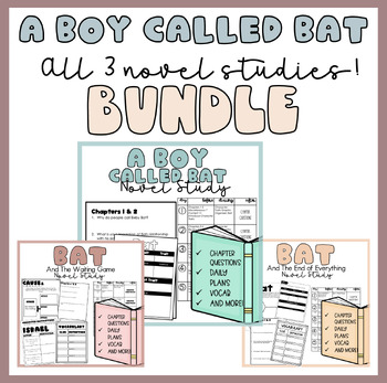 Preview of A Boy Called Bat Series Bundle | Novel Study Bundle