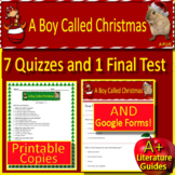 A Boy Called Christmas Chapter Quizzes and Test Printable 