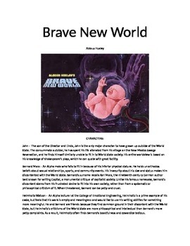 Preview of A Brave New World Summary, Essay Topics and Test
